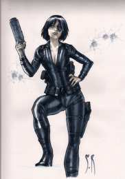 Открытки с Домино Открытки с Домино из комиксов Вселенной Марвел скачать бесплатно.