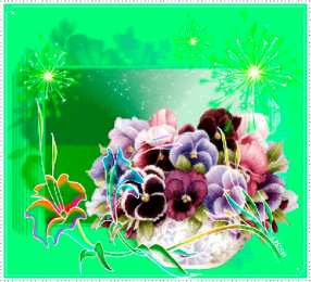 Открытки с разноцветными анютиными глазками  Открытки с разноцветными анютиными глазками скачать бесплатно.