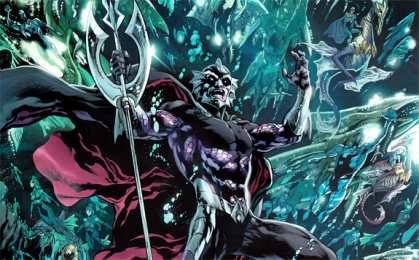 Открытки с Повелителем Океанов Открытки с Повелителем Океанов врагом Аквамэна скачать бесплатно.