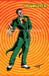 Открытки с Пранкстером Открытки со злодеем Пранкстером из комиксов про Супермэна от ДС.