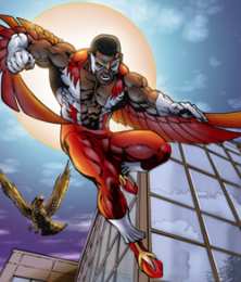 Открытки с Соколом Открытки с Соколом из комиксов про Капитана Америку от Марвел.