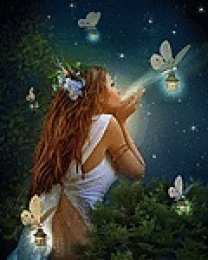 Открытки со светлячками  Открытки со светлячками с анимациями. Лесные светлячки открытки.