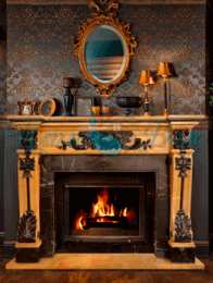 Открытки с камином Открытки с камином с анимациями. Открытки с камином gif.     