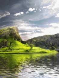 Открытки с озёрами Открытки с озёрами с анимациями. Открытки с озёрами скачать.