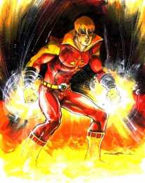 Открытки с Солнечным Мальчиком Открытки с Солнечным Мальчиком Санбоем из комиксов Марвел.  