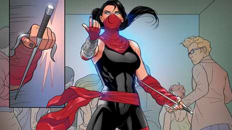 Открытки с Электрой Открытки с Электрой из комиксов Марвел скачать бесплатно.    