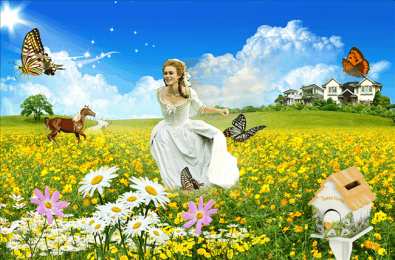 Открытки с цветочными полями  Открытки с цветочными полями с анимациями. Красивые открытки с цветами.