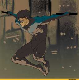 Открытки с Ночекрылым Открытки с Ночекрылым по комиксам ДС скачать бесплатно для детей.