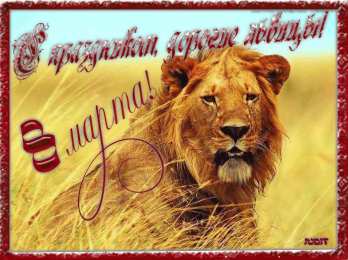 Открытки со львами  Открытки со львами скачать бесплатно. Открытки со львами gif. 