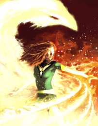 Открытки с Фениксом Открытки с Фениксом Джин Грей из комиксов про Людей Икс.    