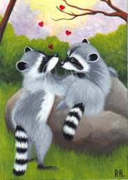 Открытки с енотами Открытки с енотами скачать бесплатно. Открытки с енотами gif.