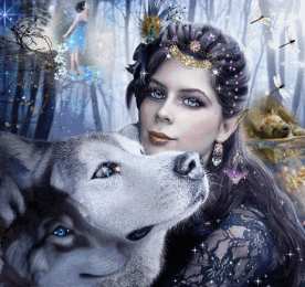 Открытки с волками Анимационные открытки с волками. Скачать открытки с волками gif.