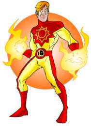 Открытки с Солнечным Мальчиком Открытки с Солнечным Мальчиком Санбоем из комиксов Марвел.  