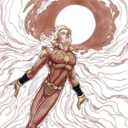 Открытки с Солнечным Мальчиком Открытки с Солнечным Мальчиком Санбоем из комиксов Марвел.  