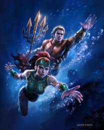 Открытки с Мерой Открытки с Мерой из комиксов про Аквамэна скачать бесплатно.