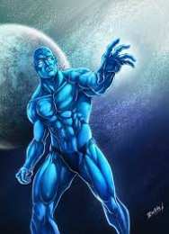 Открытки с Доктором Манхэттеном  Открытки с Доктором Манхэттеном из Хранителей скачать бесплатно.