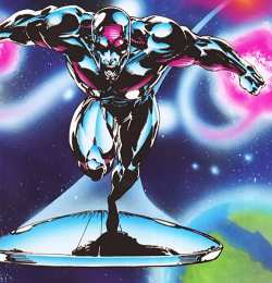 Открытки с Серебряным Сёрфером Открытки с Серебряным Сёрфером из комиксов Вселенной Марвел.