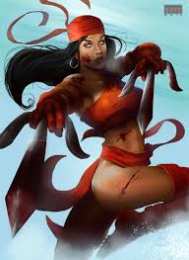 Открытки с Электрой Открытки с Электрой из комиксов Марвел скачать бесплатно.    