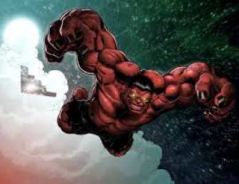 Открытки с Красным Халком Открытки с Красным Халком из Вселенной комиксов Марвел скачать.