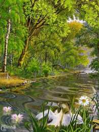 Открытки с летним лесом Открытки с летним лесом бесплатно онлайн. Красивые открытки с лесом.