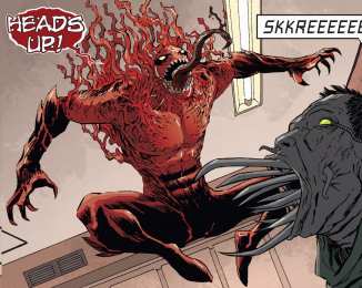 Открытки с Токсином Открытки с Токсином врагом Человека Паука из комиксов Марвел.