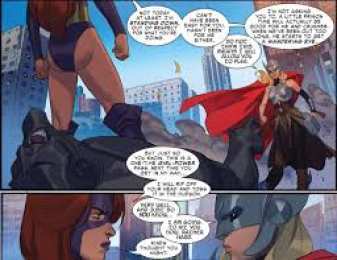 Открытки с Девушкой Тором Открытки с Девушкой Тором из комиксов Вселенной Марвел скачать.