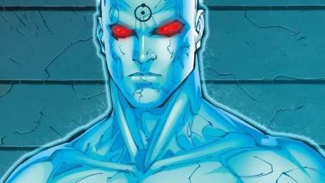 Открытки с Доктором Манхэттеном  Открытки с Доктором Манхэттеном из Хранителей скачать бесплатно.