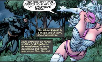 Открытки с Белым Кроликом Открытки со злодейкой из Вселенной комиксов ДС ко Белым Кроликом.