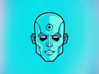 Открытки с Доктором Манхэттеном  Открытки с Доктором Манхэттеном из Хранителей скачать бесплатно.