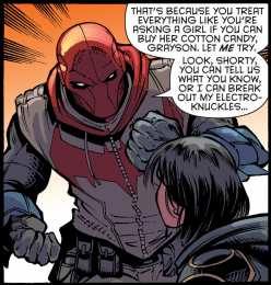 Открытки с Красным Колпаком Открытки с Красным Колпаком злодеем из комиксов ДС скачать бесплатно.