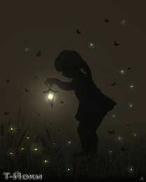 Открытки со светлячками  Открытки со светлячками с анимациями. Лесные светлячки открытки.