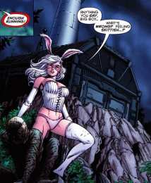 Открытки с Белым Кроликом Открытки со злодейкой из Вселенной комиксов ДС ко Белым Кроликом.