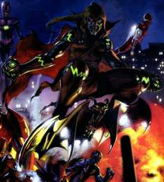 Открытки с Хобгоблином Открытки с Хобгоблином врагом Спайдермэна из комиксов Марвел.