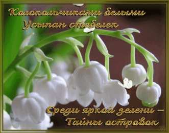 Открытки с ландышами  Открытки с ландышами скачать. Открытки с ландышами онлайн бесплатно.