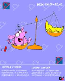 Открытки знак зодиака Весы  Анимационные открытки знак зодиака Весы скачать бесплатно .