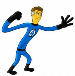 Открытки Капитаном Фантастик Открытки Капитаном Фантастик из Фантастической Четвёрки Марвел.