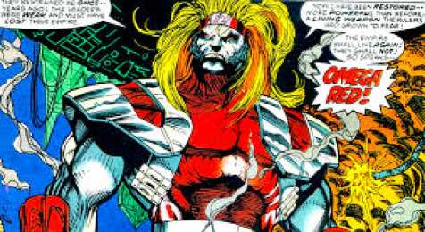 Открытки с Красным Омегой Открытки с Красным Омегой врагом Росомахи из комиксов Марвел.