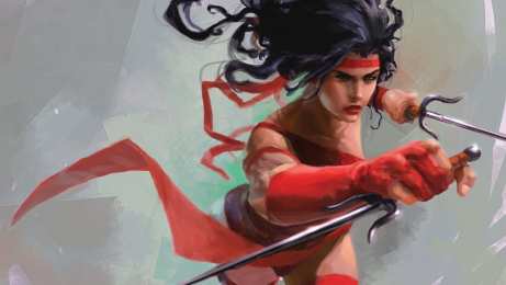 Открытки с Электрой Открытки с Электрой из комиксов Марвел скачать бесплатно.    