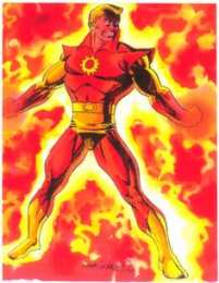 Открытки с Солнечным Мальчиком Открытки с Солнечным Мальчиком Санбоем из комиксов Марвел.  