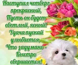 Открытки на четверг Открытки на четверг скачать. Открытки на четверг бесплатно онлайн.