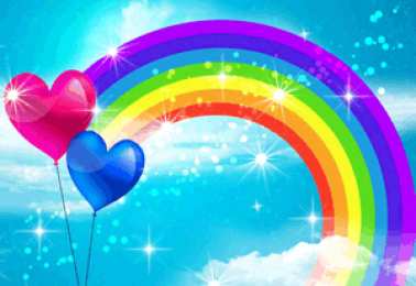 Открытки с радугой Открытки с радугой gif. Открытки с радугой скачать бесплатно.