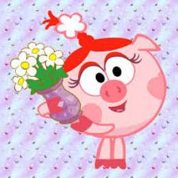 Открытки со Смешариками  Открытки со Смешариками скачать бесплатно. Открытки со Смешариками gif.