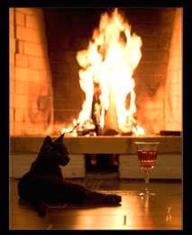 Открытки с камином Открытки с камином с анимациями. Открытки с камином gif.     