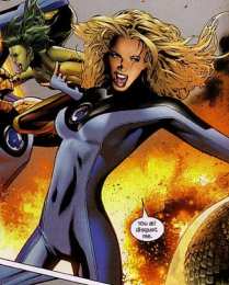 Открытки с Женщиной Невидимкой Открытки с Женщиной Невидимкой из Фантастической Четверки Марвел.