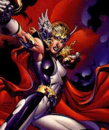 Открытки с Девушкой Тором Открытки с Девушкой Тором из комиксов Вселенной Марвел скачать.