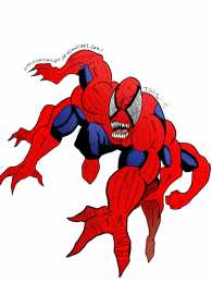 Открытки с Доппельгенгером Открытки с Доппельгенгером врагом Спайдермена из комиксов Марвел.