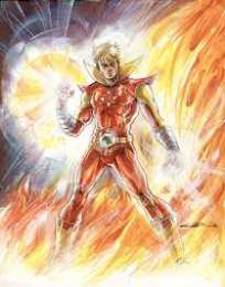 Открытки с Солнечным Мальчиком Открытки с Солнечным Мальчиком Санбоем из комиксов Марвел.  