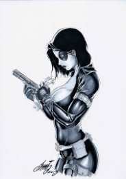 Открытки с Домино Открытки с Домино из комиксов Вселенной Марвел скачать бесплатно.