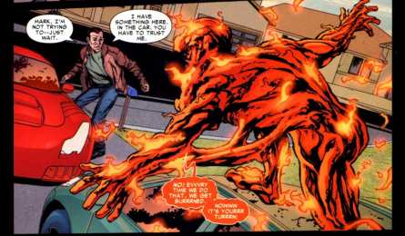 Открытки с Расплавленным Человеком Открытки с Расплавленным Человеком из комиксов Вселенной Марвел.