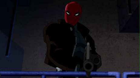 Открытки с Красным Колпаком Открытки с Красным Колпаком злодеем из комиксов ДС скачать бесплатно.